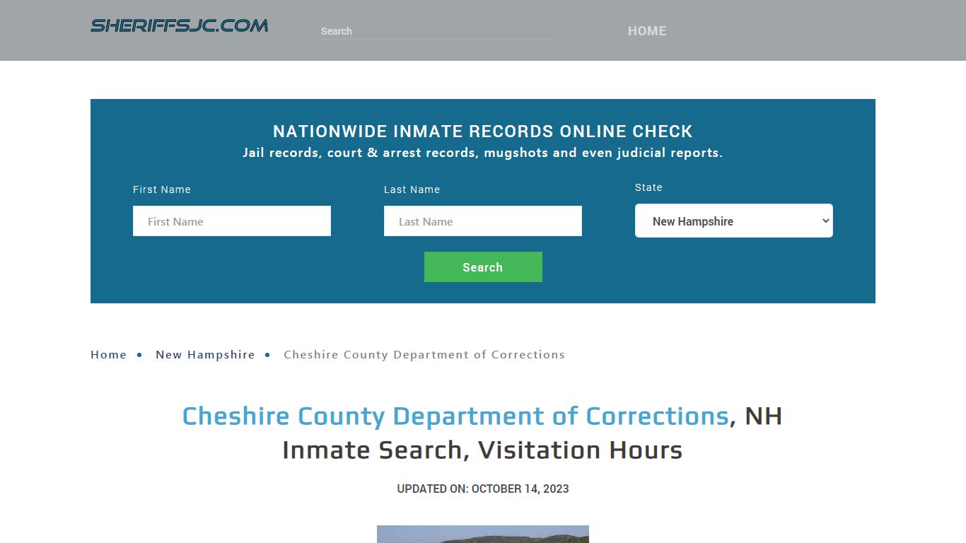 Cheshire County Department of Corrections, NH Inmate Search, Visitation ...